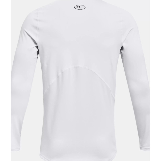 Dopasowana koszulka z wysokim kołnierzem ColdGear® Armour dla mężczyzn - Biały - Under Armour