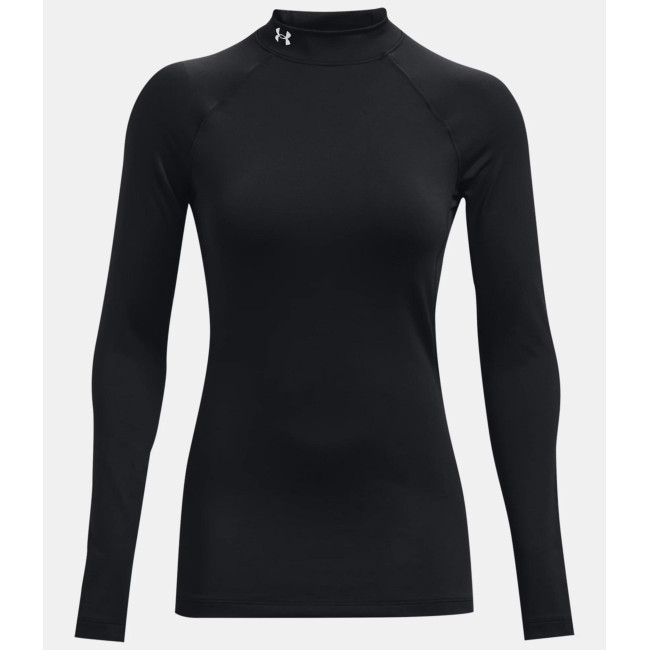 UA Authentics Damen-Shirt mit Stehkragen - Schwarz - Under Armour