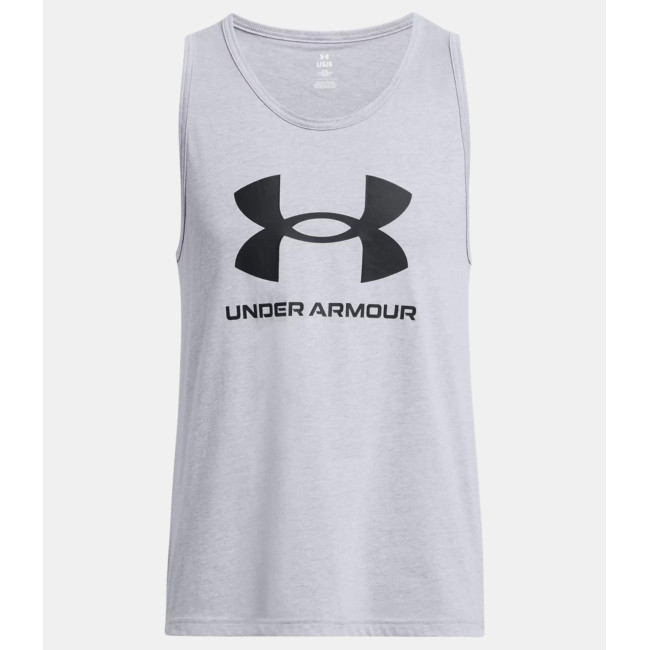 UA Sportstyle Logo herentanktop - Staalgrijs - Under Armour