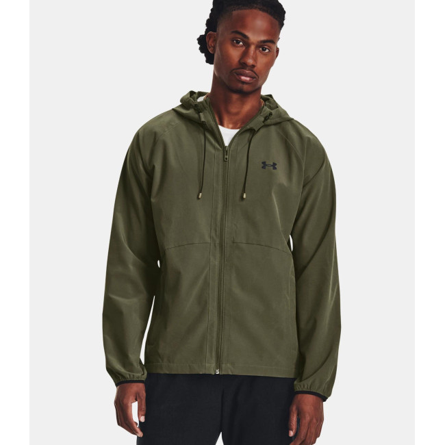 Heren windjack UA Stretch Woven - Olijfgroen - Under Armour