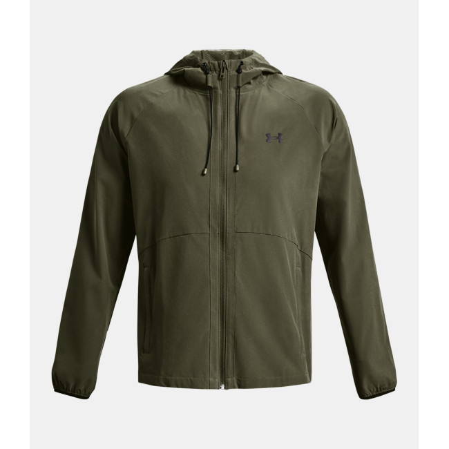 Kurtka przeciwwiatrowa męska UA Stretch Woven - Oliwkowa - Under Armour