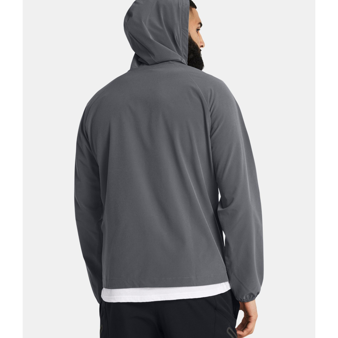 Giacca antivento uomo UA Stretch Woven Grigio Antracite Under