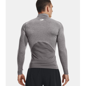 Kompresyjna koszulka bazowa z wysokim kołnierzem ColdGear® Armour męska - Węglowy / Czarny - Under Armour