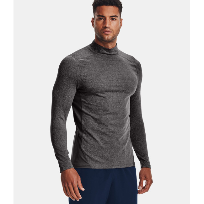 ColdGear® Armour Kompression Mock Baselayer für Herren - Anthrazit / Schwarz - Under Armour