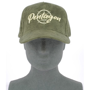 Czapka welurowa Liam Oliwkowa - Pentagon