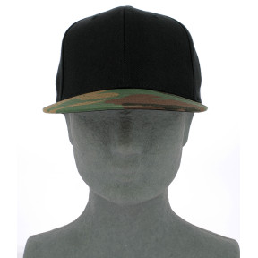 Czapka Classic Snapback 2-Tone Camo czarna/camo zielona - Flexfit