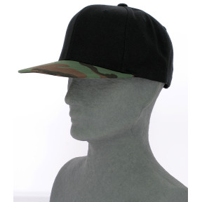 Classic Snapback 2-Tone Camo Kappe schwarz/camo grün - Flexfit