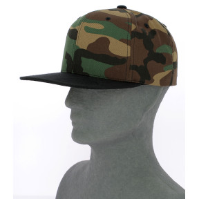 Casquette Classic Snapback 2-Tone Camo vert camo/noir - Flexfit