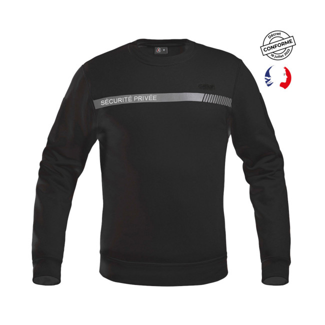 Sweater Sécu-One Particuliere Beveiliging Zwart - A10 Equipment