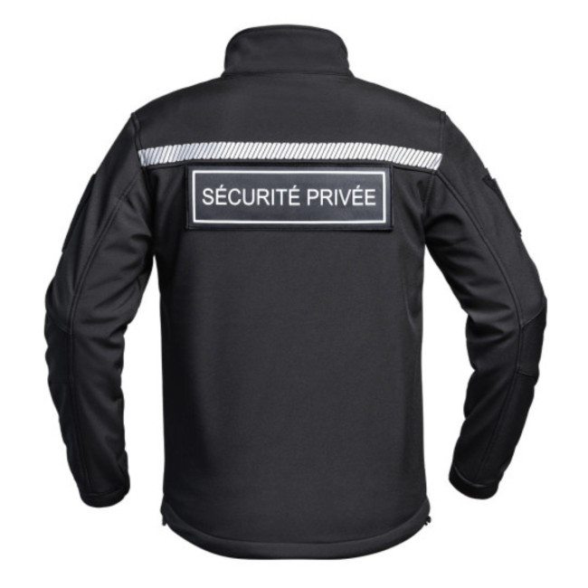 Kurtka Softshell Sécu-One HV-TAPE Ochrona Prywatna Czarna - A10 Equipment