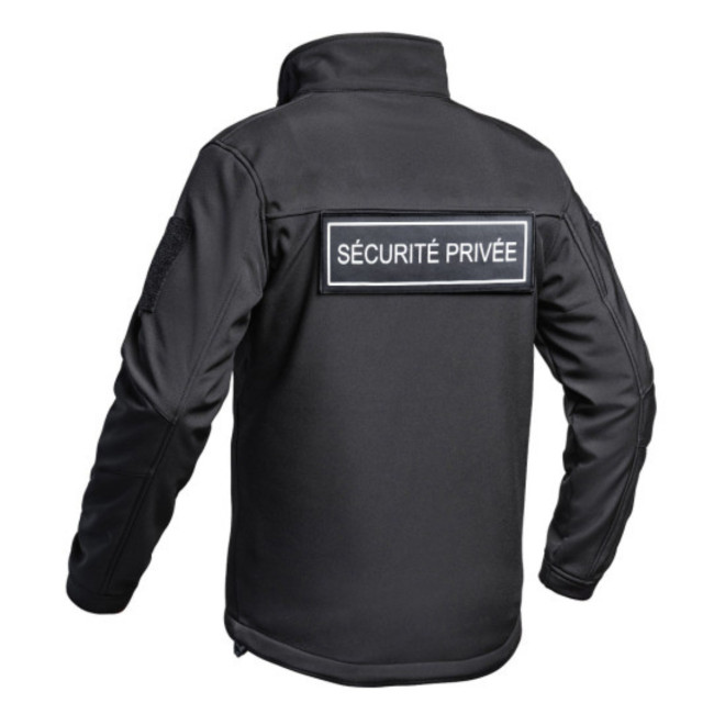 Softshell-Jacke Sécu-One FLAP Private Sicherheit Schwarz - A10 Equipment