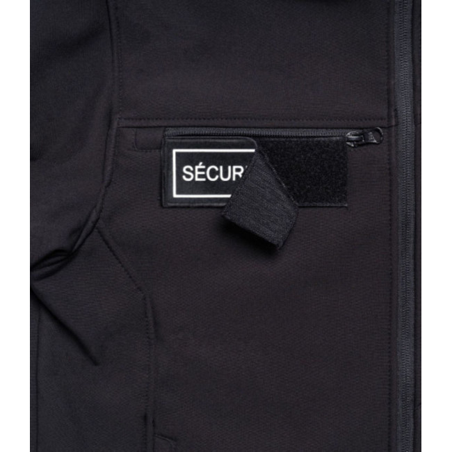 Veste Softshell Sécu-One HV-TAPE Sécurité Privée Noir - A10 Equipment