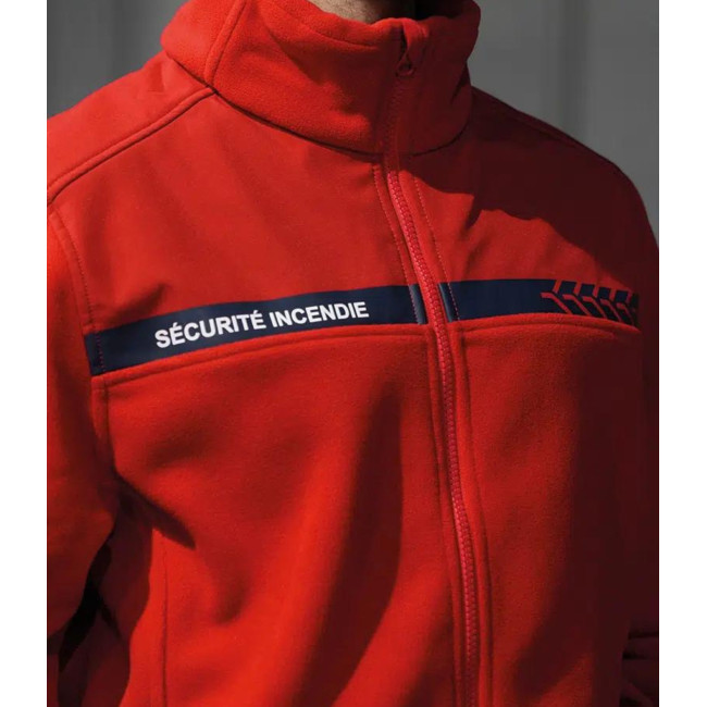 Bluza polarna Bezpieczeństwo Pożarnicze Czerwony - Safetek by GK
