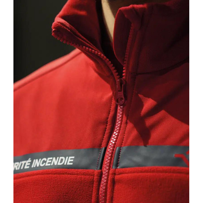 Fleecejacke Brandschutz Rot - Safetek by GK