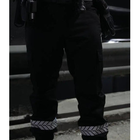 Pantalón de Seguridad Privada con banda HV Safetek - Negro - GK