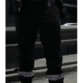 Pantalón de Seguridad Privada con banda HV Safetek - Negro - GK