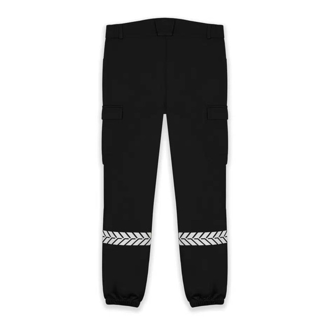 Private Sicherheit Hose mit HV-Streifen Schwarz - Safetek by GK