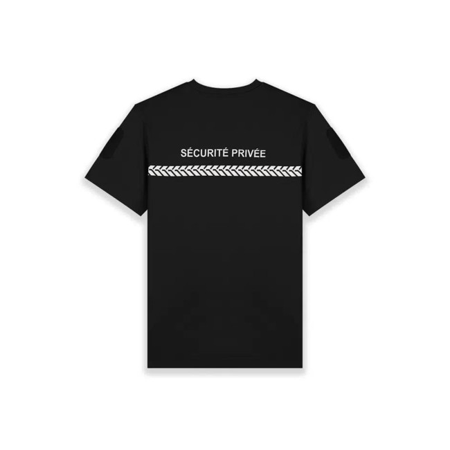 T-shirt 210g opschriften en band Particuliere Beveiliging Zwart - Safetek by GK