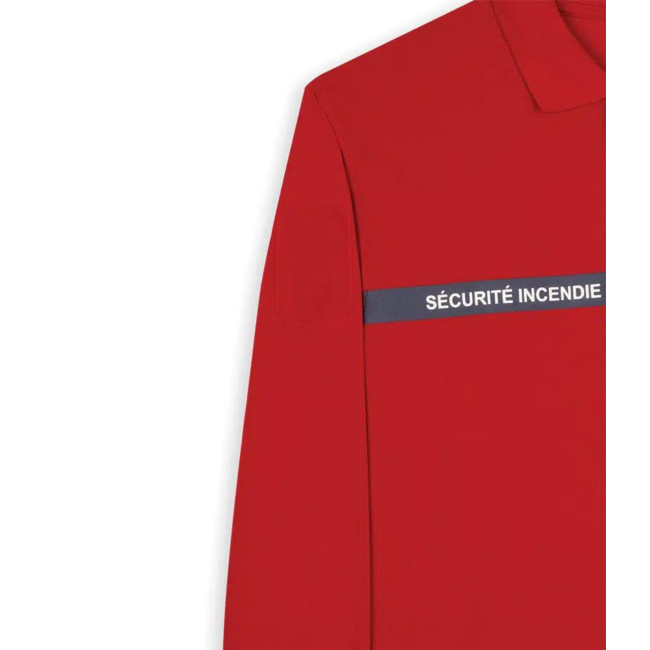 Polo długie rękawy Ochrona Przeciwpożarowa Czerwony - Safetek by GK