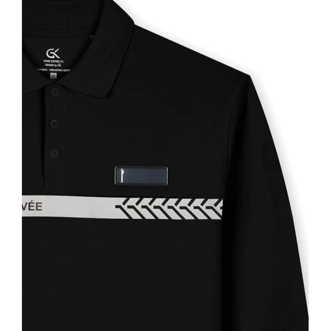 Polo lange mouwen Particuliere Beveiliging Zwart - Safetek by GK