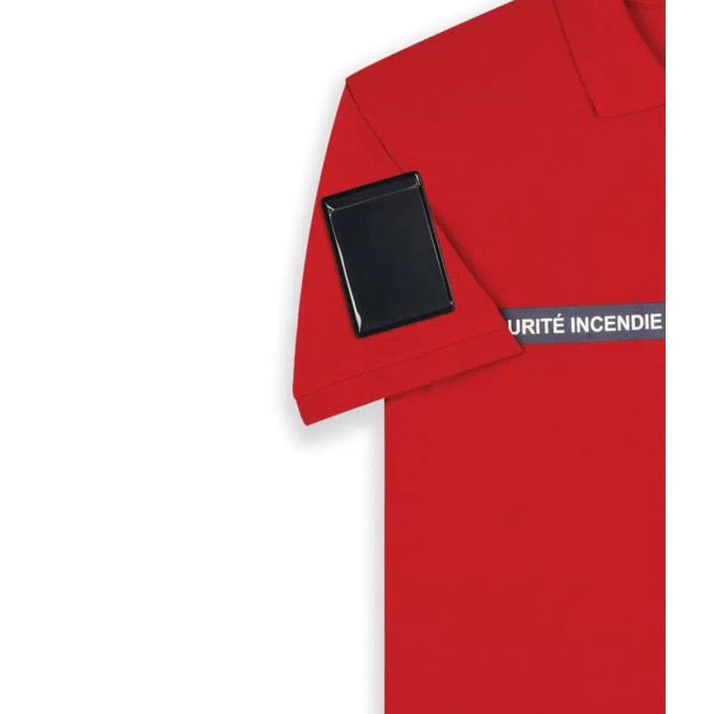 Polo manches courtes Sécurité Incendie Rouge - Safetek by GK