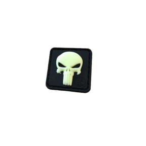 Patch Punisher en gomme Glow White - JTG