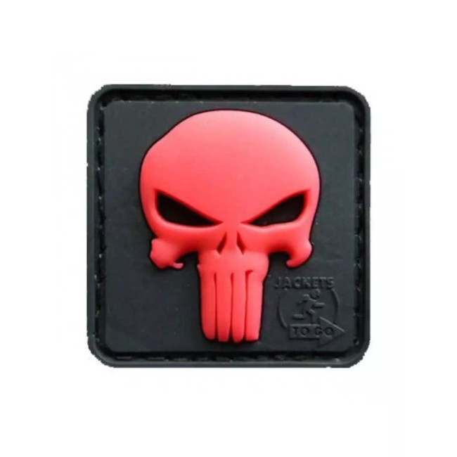Patch Punisher en gomme Blackmedic Red - JTG
