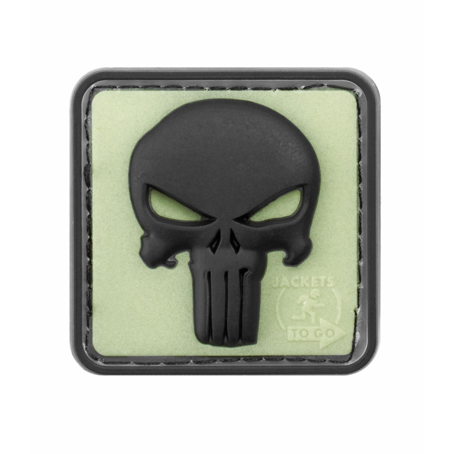 Patch Punisher en gomme Glow Black - JTG