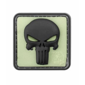 Patch Punisher en gomme Glow Black - JTG