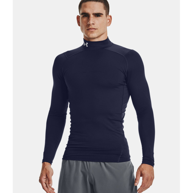 Baselayer de compression à col montant ColdGear® Armour pour homme - Bleu Marine - Under Armour