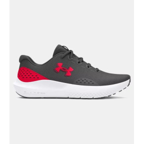 Herenschoenen UA Surge 4 - Steengrijs / Rood - Under Armour
