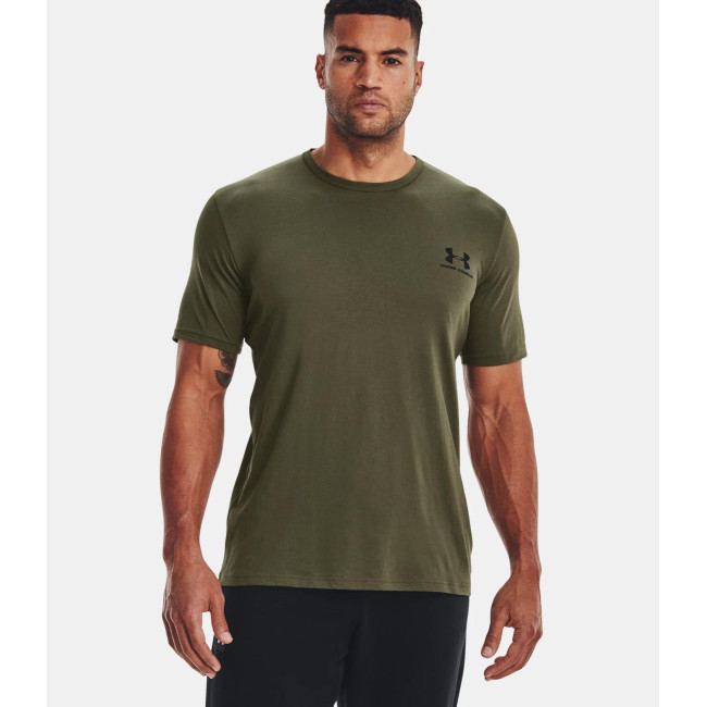 UA Sportstyle Left Chest Kurzarm-T-Shirt für Herren - Olivgrün - Under Armour