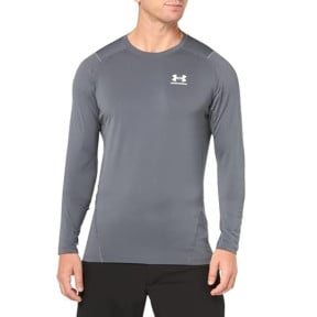 Haut à manches longues HeatGear® Armour pour homme - Gris Pierre - Under Armour