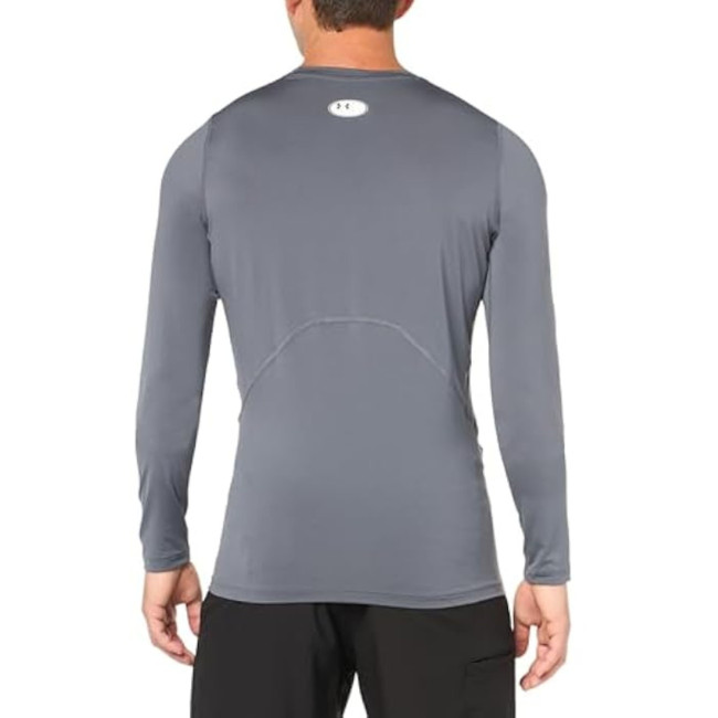 Shirt met lange mouwen HeatGear® Armour voor heren - Steengrijs - Under Armour