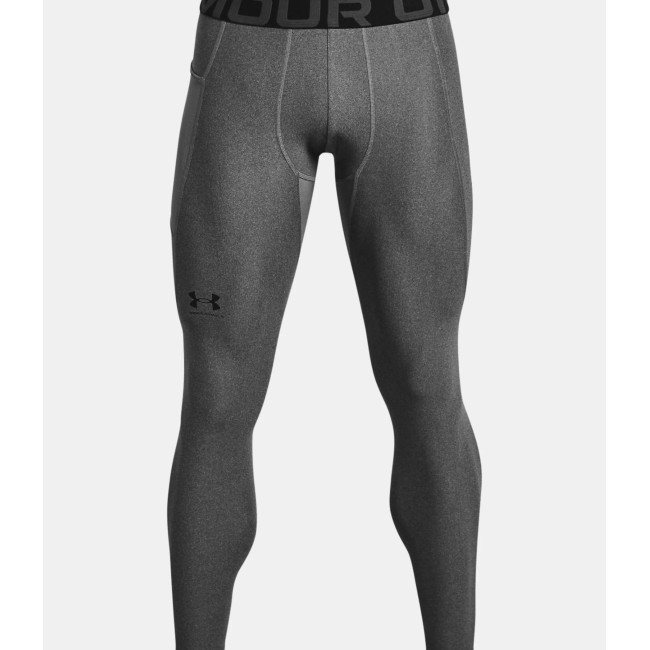 Leginsy HeatGear® Armour dla mężczyzn - Szary Melanż / Czarny - Under Armour