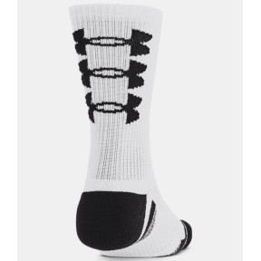 Set van 3 paar sokken UA Performance Tech Crew 3 logo's - Wit - Under Armour