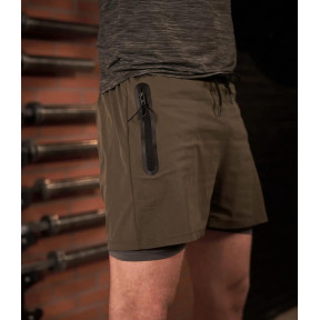 Short de sport 2 en 1 UNDERCOVER Kaki - GK