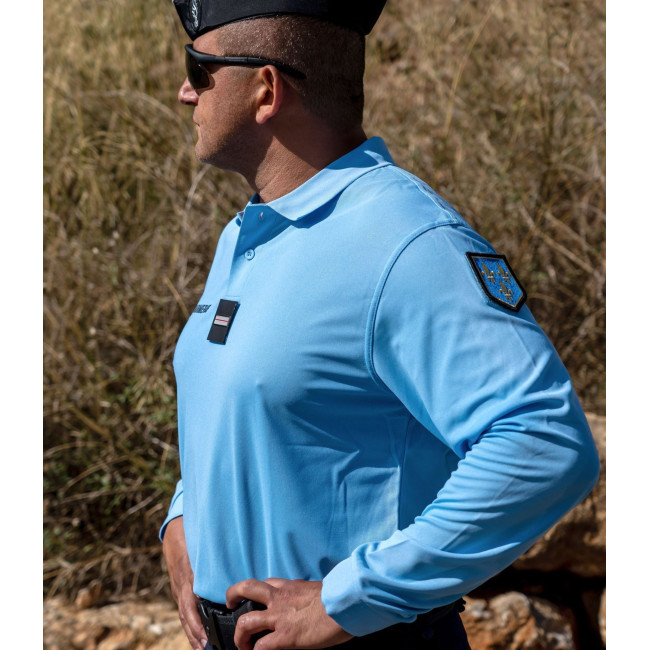 Polo gendarmerie bleu manches longues -Patrol Equipement