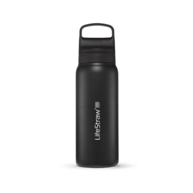 Gourde filtrante en acier inoxydable 650mL Go Series - Noir - LifeStraw