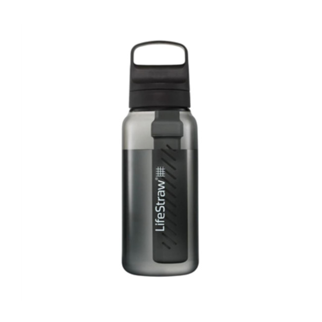 Filtrująca butelka 1L Go Series - Czarna - LifeStraw