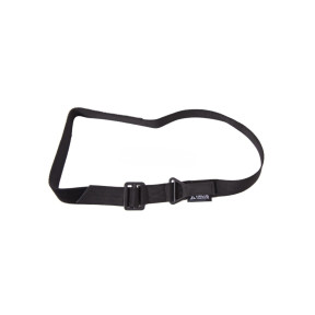 Pas ratunkowy 125cm z podwójną klamrą - Czarny - Delta Tactics