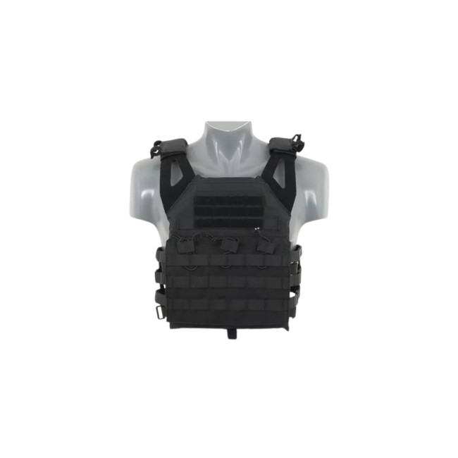Kamizelka taktyczna V18 + 2 płyty ochronne Dummy - Czarny - Delta Tactics