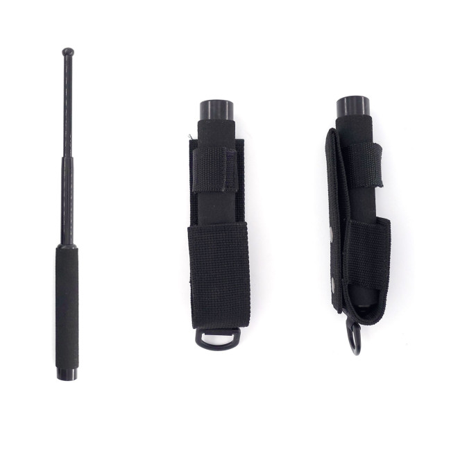 Teleskopschlagstock 40 cm mit Schaumstoffgriff + Holster - Patrol Equipement