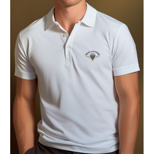 Polo blanc manches courtes Para -Patrol Equipement