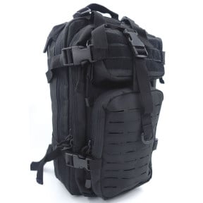 Czarny plecak ASSAULT Pack System MOLLE Cięcie Laserowe 27L -Patrol Equipement