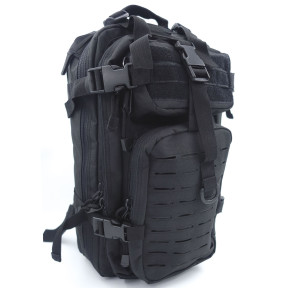 Sac à dos noir ASSAULT Pack Système MOLLE Découpe Laser 27L -Patrol Equipement