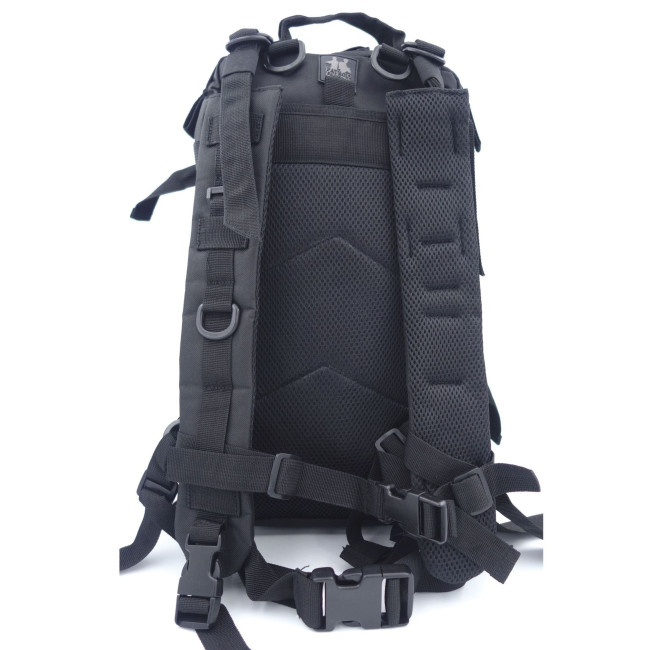 Sac à dos noir ASSAULT Pack Système MOLLE Découpe Laser 27L -Patrol Equipement