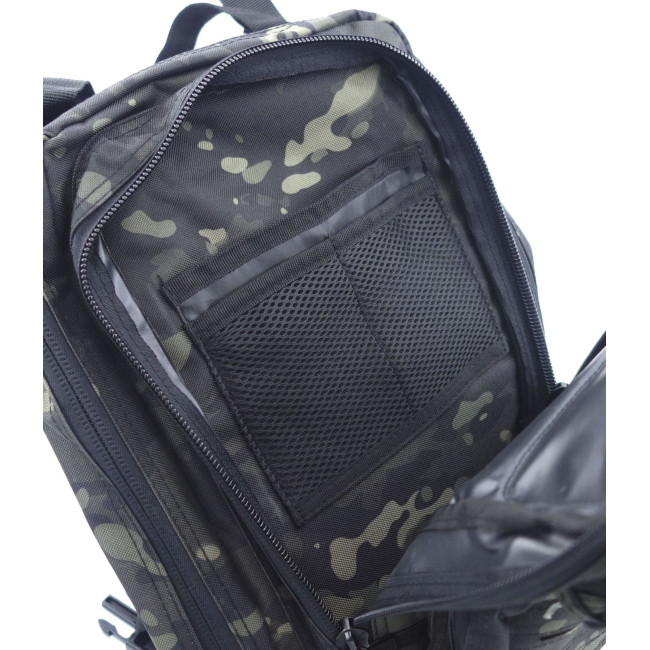 Rucksack ASSAULT Pack MOLLE-System Laserschnitt 27L Camo Schwarz -Patrol Equipement