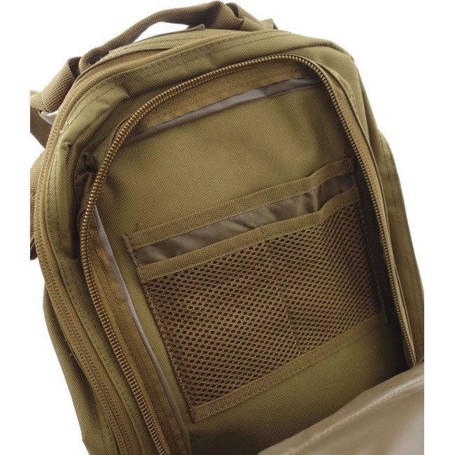 Sac à dos Assault Pack Système MOLLE Découpe Laser 27L Coyote -Patrol Equipement