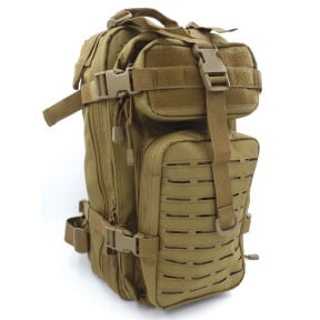 Assault Pack Rucksack MOLLE System Laser-Cut 27L Coyote -Patrol Equipement